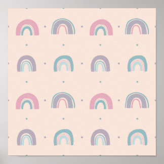Affiche Colorful Pastel Rainbow #6