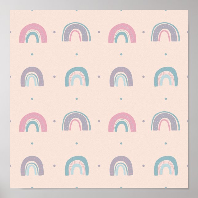 Affiche Colorful Pastel Rainbow #6 (Devant)