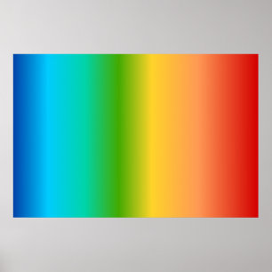 Affiche Colorful Rainbow color gradient