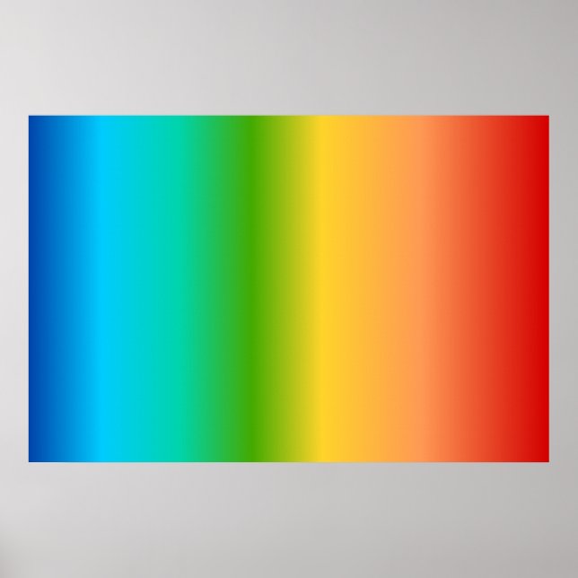 Affiche Colorful Rainbow color gradient (Devant)