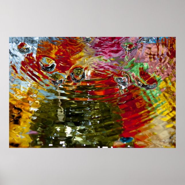 Affiche Colorful Waters Abstract Photography (Devant)