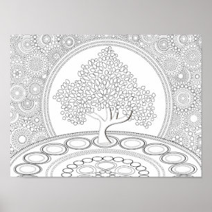 Affiche Coloriage Arbre De Vie