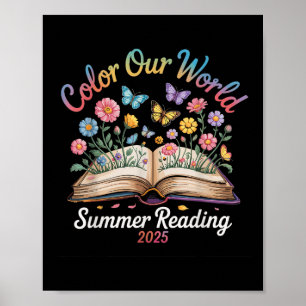 Affiche Coloriez Notre Monde Lecture Estivale 2025