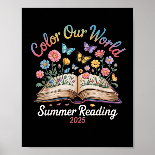 Affiche Coloriez Notre Monde Lecture Estivale 2025  (Devant)