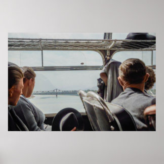 Affiche Colorisé 1968 Circonscription européenne des autob