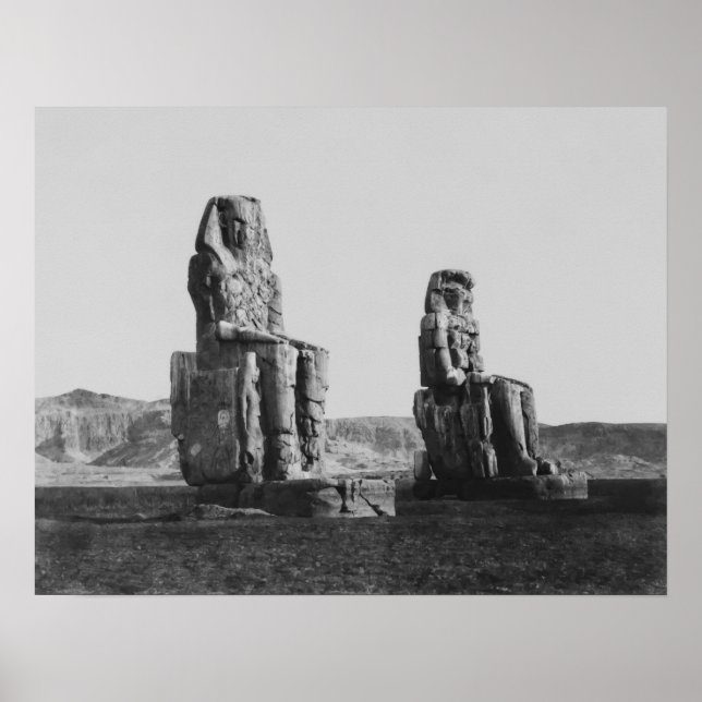 AFFICHE COLOSES THEBES - 1851 (Devant)