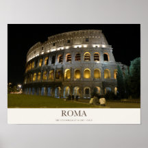 Colossée de Rome illuminé la nuit