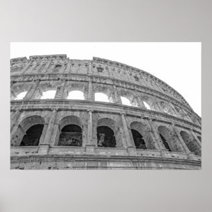 Affiche Colosseum noir et blanc
