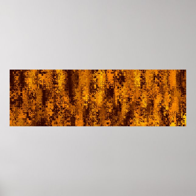 Affiche Colour abstract artifact pixel (Devant)