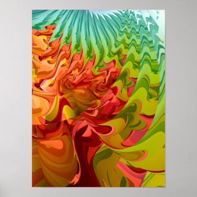 Affiche Colourful Autumn Tree  (Devant)