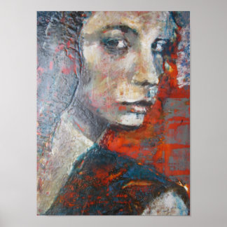 Affiche Colourful, strong woman looking at you