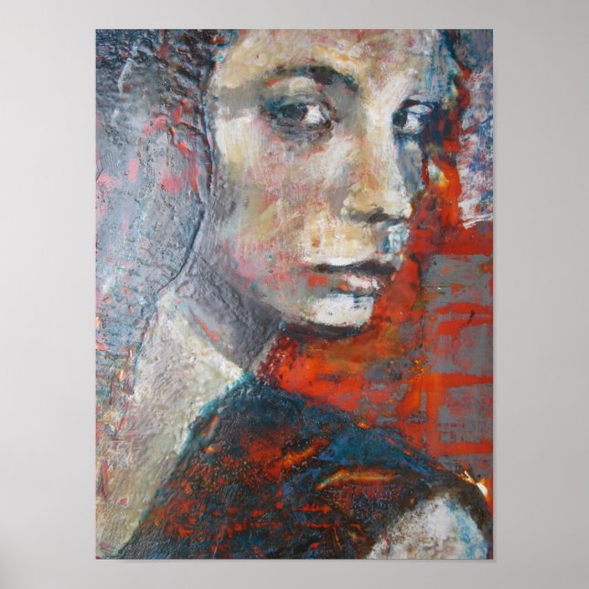 Affiche Colourful, strong woman looking at you (Devant)
