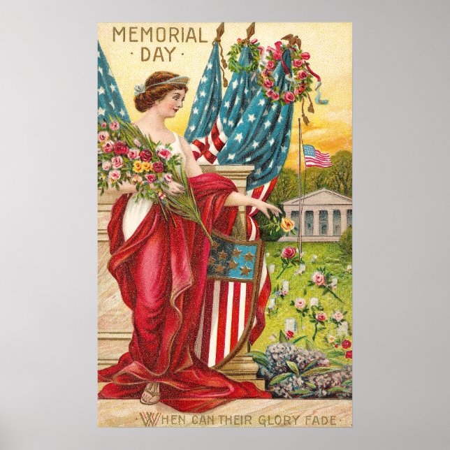 Affiche Columbia Observe Memorial Day Vintage (Devant)