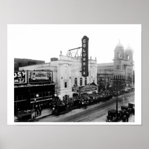 Affiche Columbia Theatre, Nuit d'ouverture (Impression de 