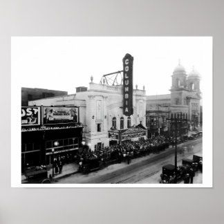 Affiche Columbia Theatre, Nuit d'ouverture (Impression de