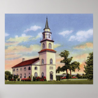 Affiche Columbus Georgia Fort Benning Chapelle
