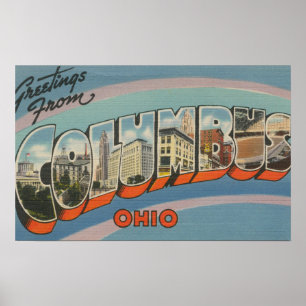 Affiche Columbus, Ohio - Grandes Lettres Scènes 4