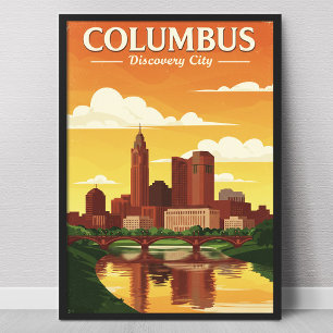Affiche Columbus vintage