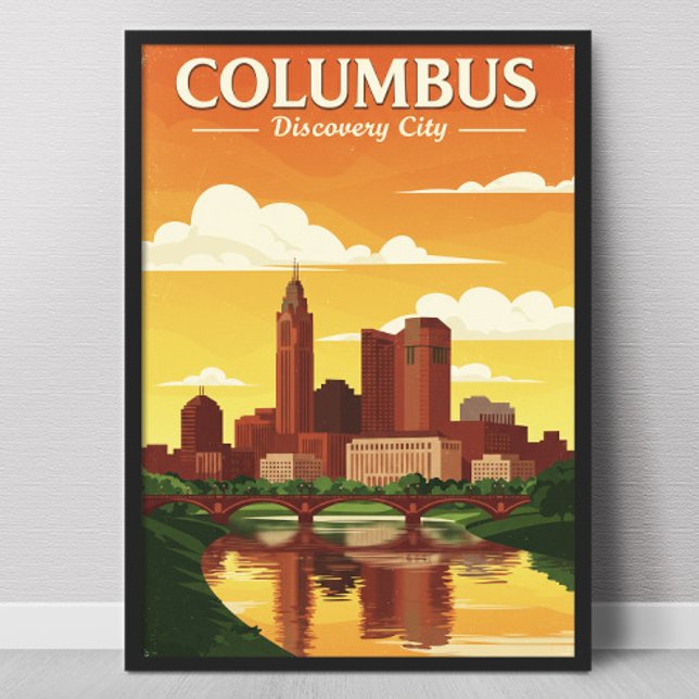 Affiche Columbus vintage (Créateur téléchargé)