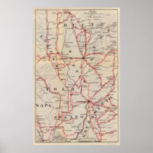 Affiche Colusa, Yolo, Napa, Butte, Yuba, Sutter, Solano