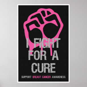 Affiche Combat d'affiches de conscience de cancer du sein
