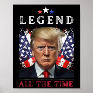 Affiche Combat de Donald Trump Jour d'investiture 2025 Lég