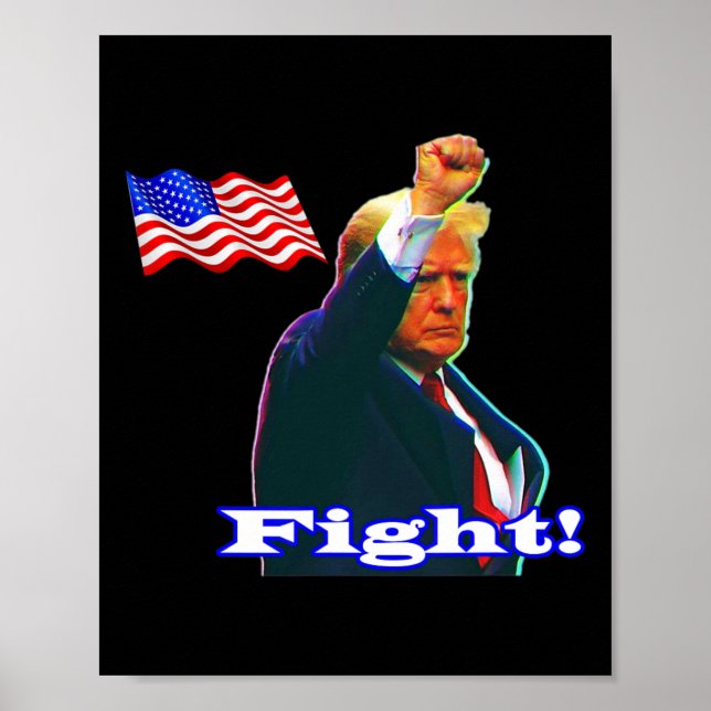 Affiche Combat de patriote de Trump  (Devant)