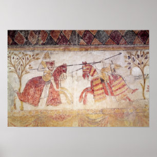 Affiche Combat entre le roi Angevin et Manfred