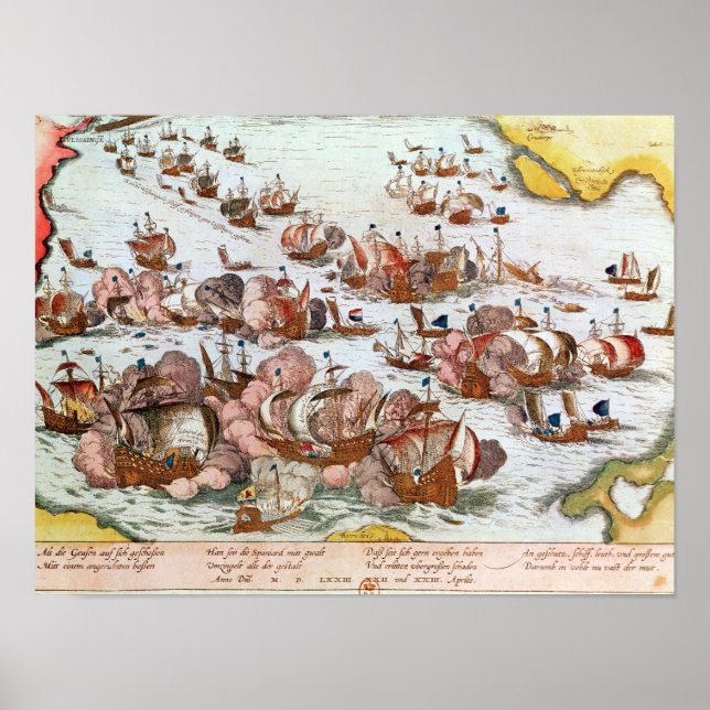 Affiche Combat naval (Devant)