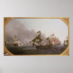 Affiche Combat naval outre de l'île du Grenada