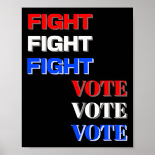 Affiche Combat Vote Pour Élection Présidentielle Trump