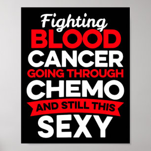 Affiche Combattant amusant du cancer Patient atteint d'un 