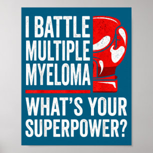 Affiche Combattant de la sensibilisation au cancer du myél