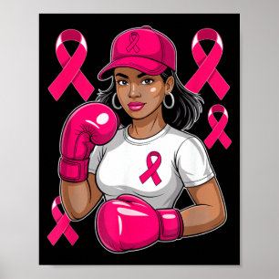 Affiche Combattant de la sensibilisation au cancer du sein