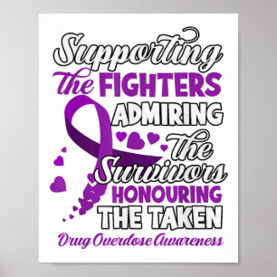 Affiche Combattant de soutien honorant la surdose de subst