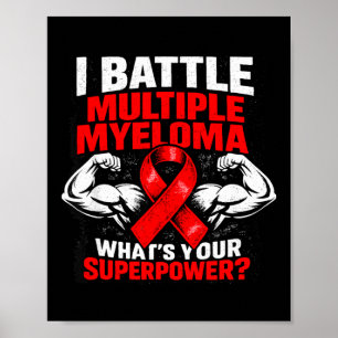 Affiche Combattant énergique contre le myélome multiple su