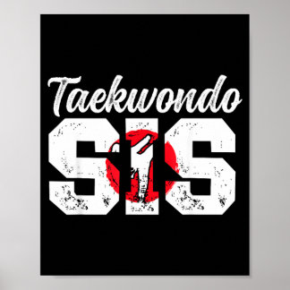 Affiche Combattante de Taekwondo Sœur de Taekwondo