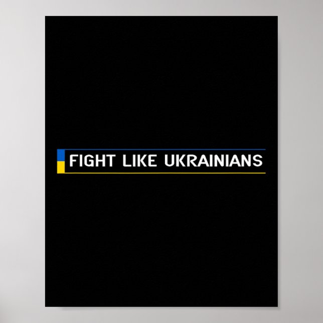 Affiche Combattez comme les Ukrainiens Ukrainien Zelensky  (Devant)