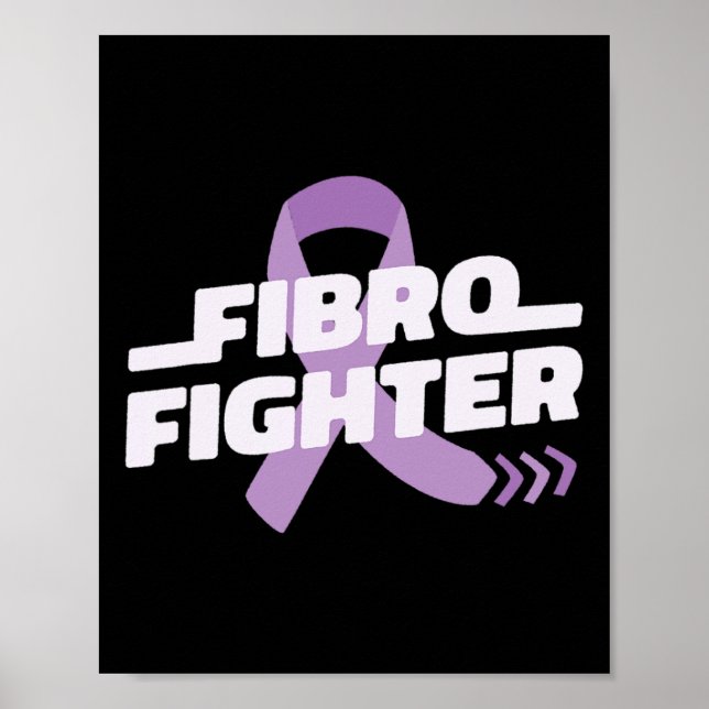Affiche Combattez Fibromylagia Augmentez la sensibilisatio (Devant)