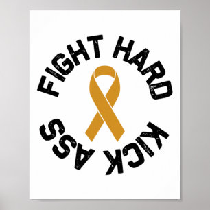 Affiche Combattez Fort Botter la sensibilisation au cancer