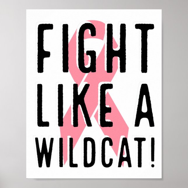 Affiche Combattre comme un chat sauvage Sensibilisation au (Devant)