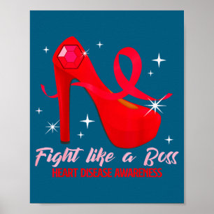 Affiche Combattre comme un patron Santé cardiaque Sensibil