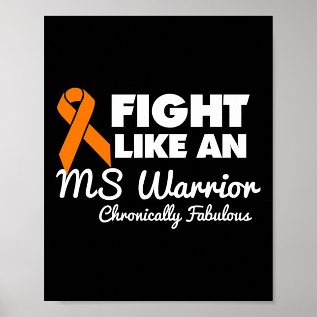 Affiche Combattre Comme Une Ms Warrior Sensibilisation Mul (Devant)