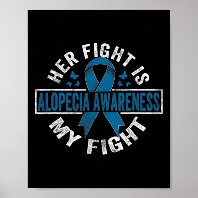 Affiche Combattre est mon combat Alopecia Sensibilisation  (Devant)