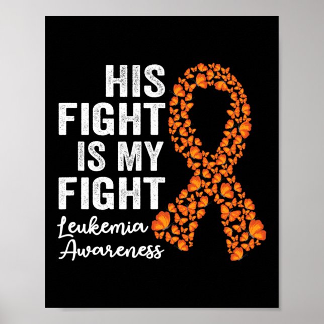 Affiche Combattre est mon combat Orange Support Leukemia L (Devant)