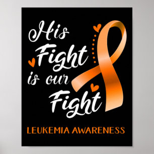 Affiche Combattre est notre combat Leukemia Sensibilisatio