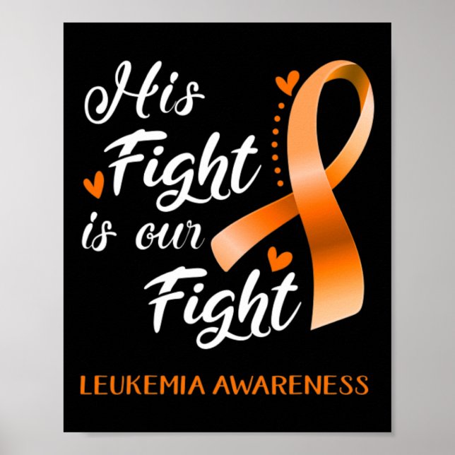Affiche Combattre est notre combat Leukemia Sensibilisatio (Devant)