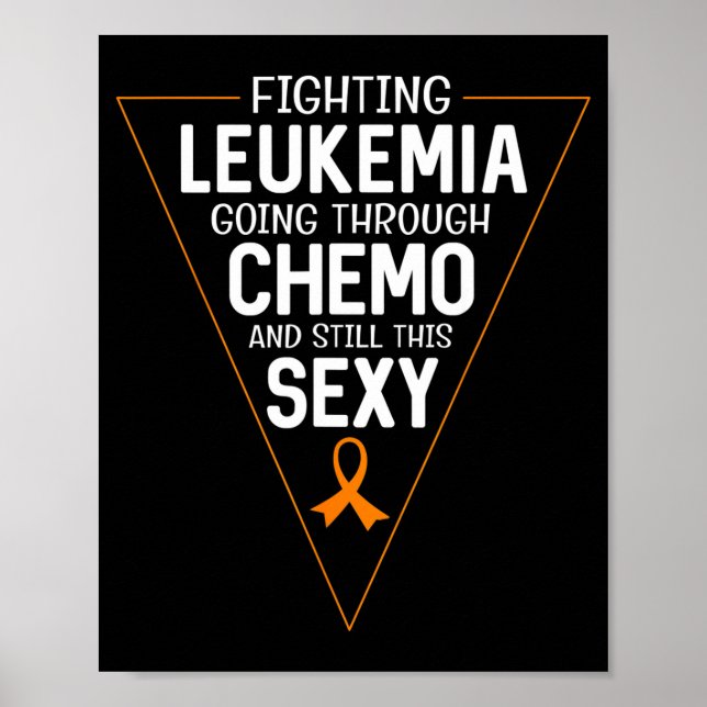 Affiche Combattre la leucémie en suivant une chimiothérapi (Devant)