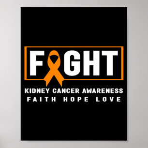 Affiche Combattre la sensibilisation au cancer du rein - c