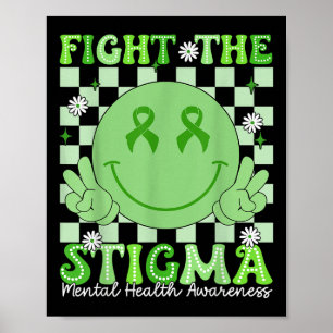Affiche Combattre la Stigma Super Sourire Visage Santé men